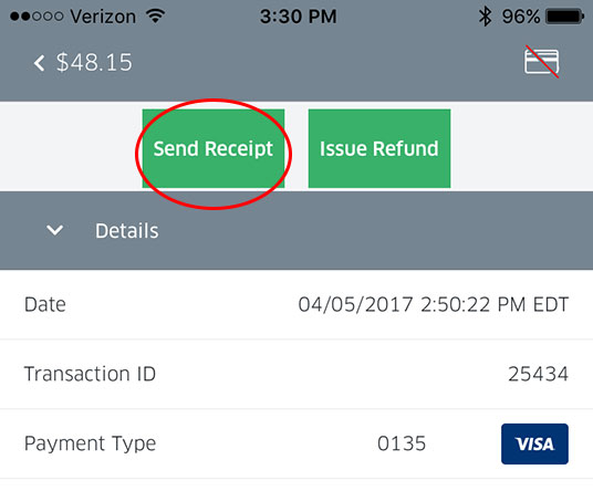 How to Re-send a Receipt for a Completed Transaction | Ring Up